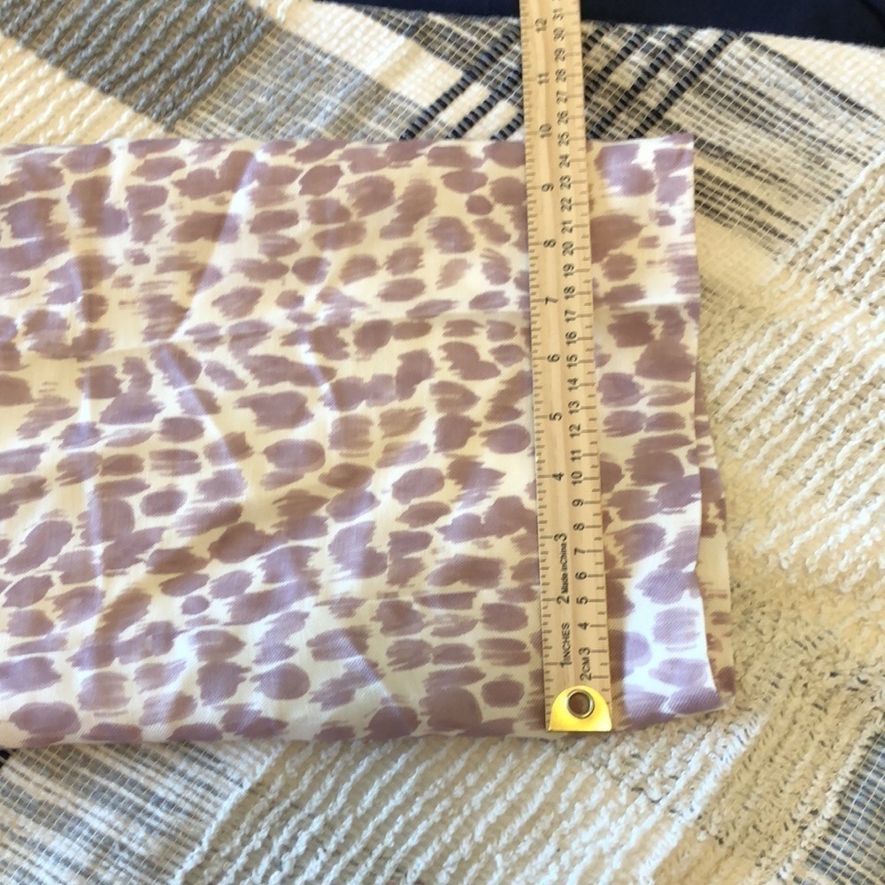 NWT J Crew Pleated Linen Blend Wide Leg Pants Sz 8 Lilac Giraffe Print Lined - Picture 10 of 11